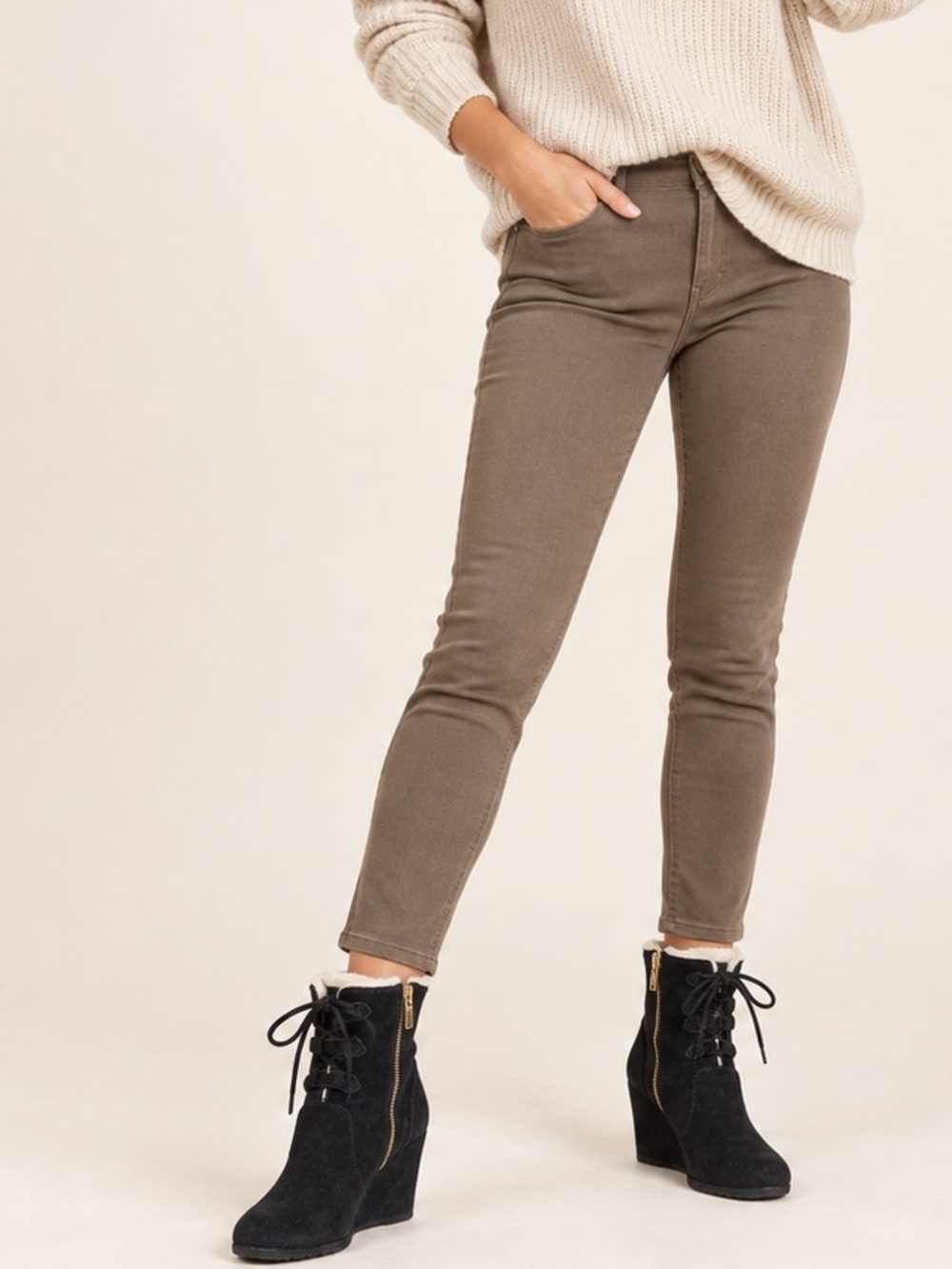 MICHAEL Michael Kors Rory Suede Wedge Booties. Size 6.5